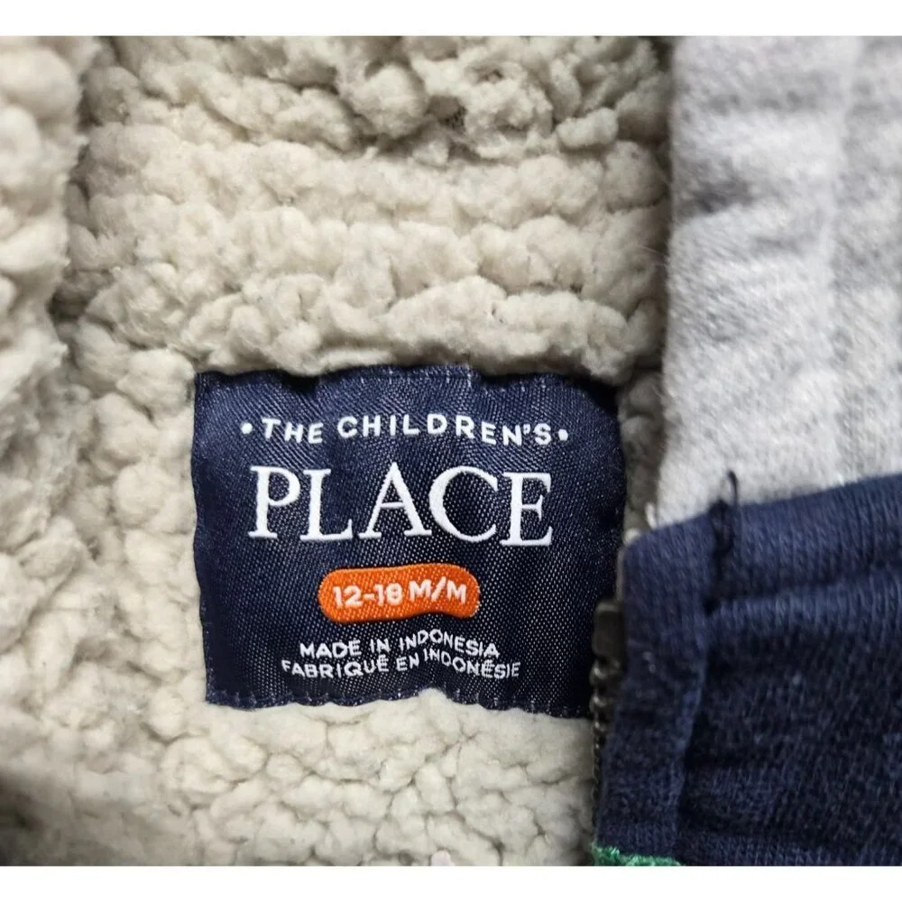 The‎ Childrens Place Toddler Dinosaur Hoodie Jacket 12-18 M